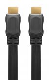GOOBAY καλώδιο HDMI 2.0 με Ethernet 61277, flat, 18Gbit/s, 4K, 1m, μαύρο