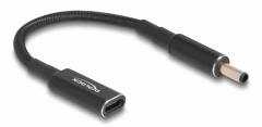 DELOCK καλώδιο τροφοδοσίας 60036, USB-C σε Dell 4.5x3.0mm, 15cm, μαύρο