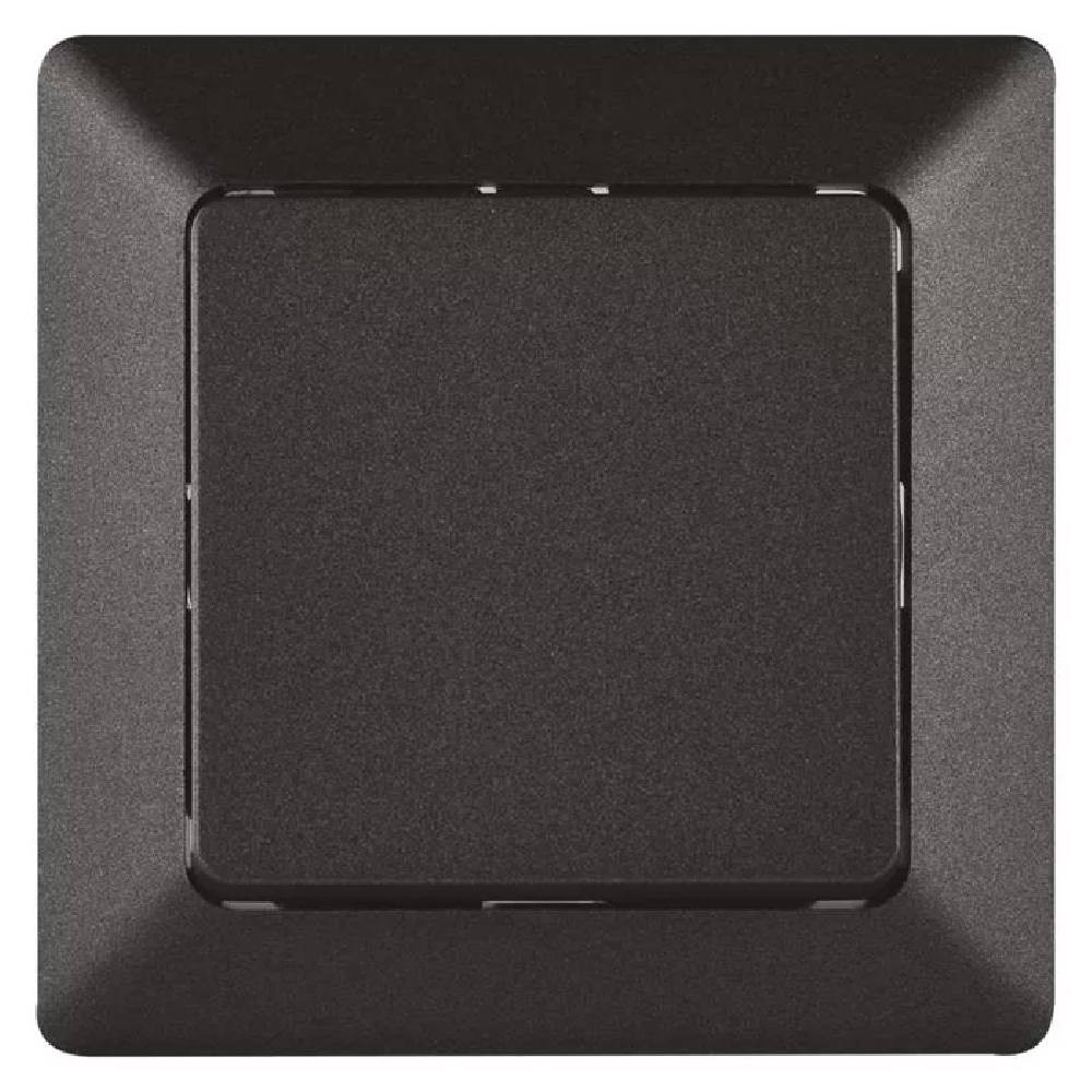 EMOS μπουτόν κουδουνιού/κλιμακοστάσιου A6100.9, μονό, 1/0, 10A, μαύρο