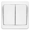 TESLA STROPKOV διακόπτης κομμυτατέρ Standard A0214, διπλός, λευκός