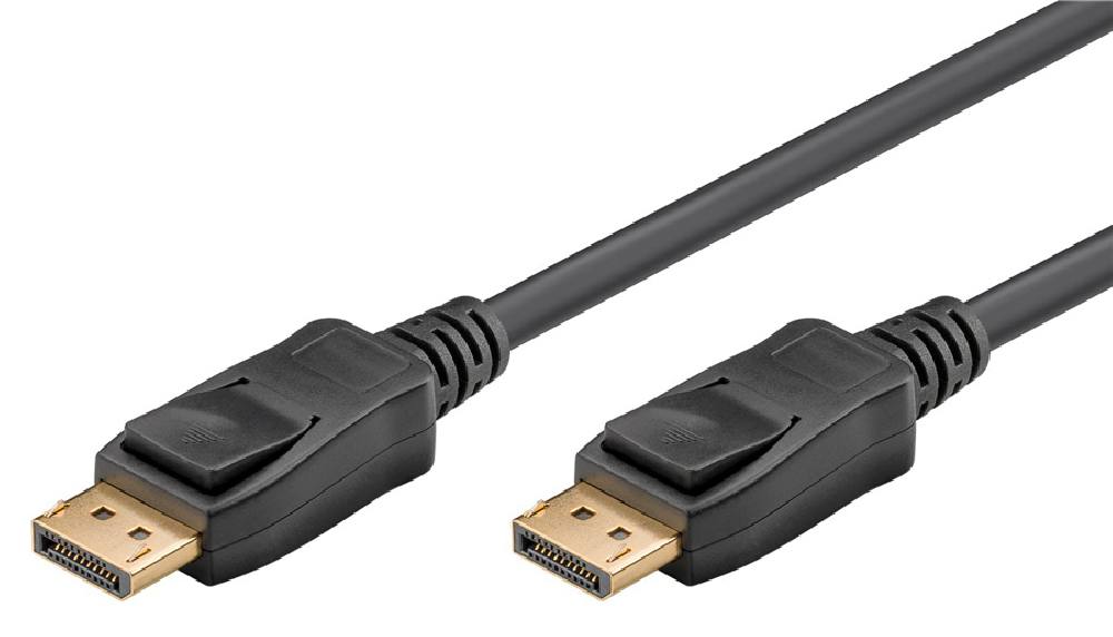 GOOBAY καλώδιο DisplayPort 61712, 4K/60Hz, 21.6 Gbit/s, 2m, μαύρο