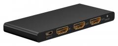 GOOBAY HDMI splitter 58481, 1-in σε 2-out, 4K/60Hz, μαύρο
