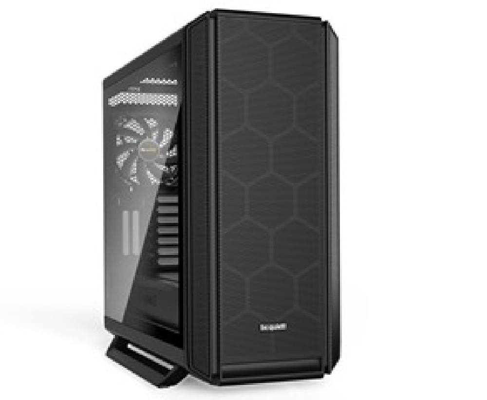 BEQUIET PC CHASSIS SILENT BASE 802 WINDOW BGW39, MIDI TOWER ATX, BLACK, W/O PSU, 2X14CM PURE WINGS 2 FAN, 1X14CM REAR PURE WINGS