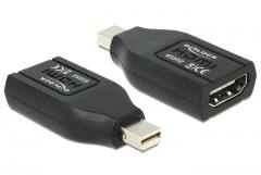 DELOCK αντάπτορας DisplayPort mini σε HDMI 65552, 1080p, μαύρος