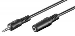 GOOBAY προέκταση καλωδίου ήχου 3.5mm 50431, 3-pin, 2m, μαύρο
