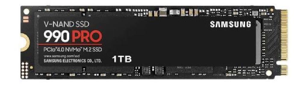 SAMSUNG SSD M.2 NVMe PCI-E GEN 4.0 1TB MZ-V9P1T0BW SERIES 990 PRO, M.2 2280, NVMe PCI-E GEN4x4, READ 7450MB/s, WRITE 6900MB/s, 5