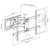 GEMBIRD FULL-MOTION TV WALL MOUNT 37'-80'