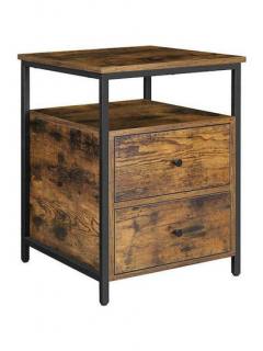 Vasagle Τραπεζάκι Rustic Brown 45 x 45 x 60 cm (LET067B01) (VASLET067B01)