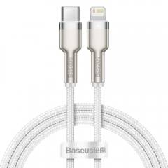 Baseus Cafule Braided USB-C to Lightning Cable 20W White1m (CATLJK-A02) (BASCATLJK-A02)