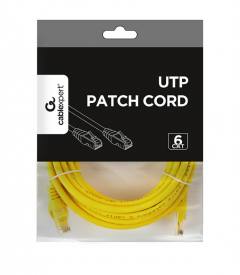 CABLEXPERT CAT6 UTP PATCH CORD YELLOW 5M