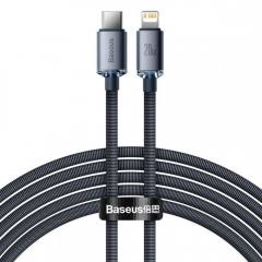 Baseus Crystal Shine cable USB-C to Lightning, 20W, PD, 2m Black (CAJY000301) (BASCAJY000301)