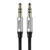 Baseus Yiven Audio Cable mini jack 3,5mm AUX, 1m Black+Silver (CAM30-BS1) (BASCAM30-BS1)