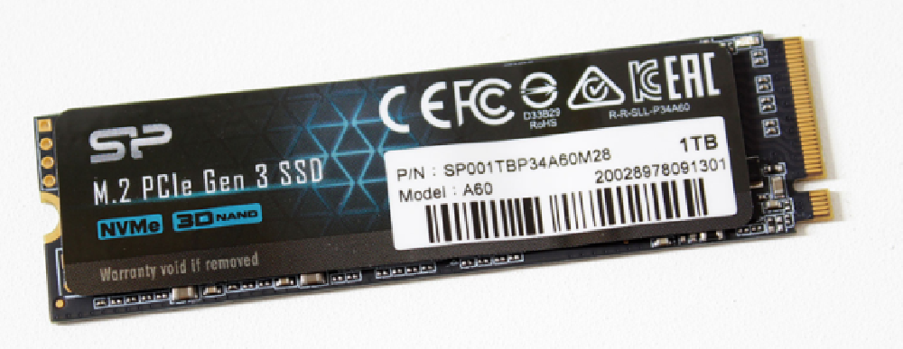 SILICON POWER SSD M.2 NVMe PCI-E 1TB ACE A60 SP001TBP34A60M28, M.2 2280 NVMe PCI-E GEN 3x4, READ 2200 MB/s, WRITE 1600 MB/s, 5YW