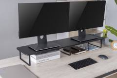GEMBIRD LONG RECTANGLE MONITOR STAND FOR 2 MONITORS