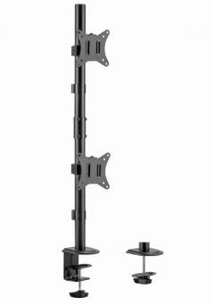 GEMBIRD ADJUSTABLE 2-DISPLAY VERTICAL DESK MOUNT 17'-32'