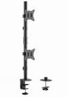 GEMBIRD ADJUSTABLE 2-DISPLAY VERTICAL DESK MOUNT 17'-32'