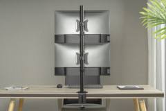GEMBIRD ADJUSTABLE 2-DISPLAY VERTICAL DESK MOUNT 17'-32'