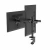 GEMBIRD ADJUSTABLE DESK MOUNTED DOUBLE MONITOR ARM 17'-32'