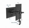 GEMBIRD ADJUSTABLE DESK MOUNTED DOUBLE MONITOR ARM 17'-32'