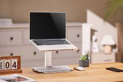 GEMBIRD HEIGHT ADJUSTABLE NOTEBOOK RISER STAND SILVER