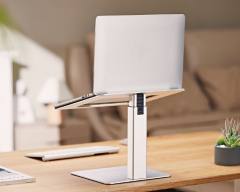 GEMBIRD HEIGHT ADJUSTABLE NOTEBOOK RISER STAND SILVER