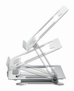 GEMBIRD FOLDABLE NOTEBOOK RISER STAND SILVER