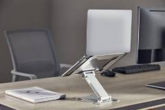 GEMBIRD FOLDABLE NOTEBOOK RISER STAND SILVER