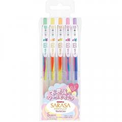 Zebra Sarasa Clip 0.5 Marble Color 5 Color Pen Set (ZB-16920) (ZEB16920)