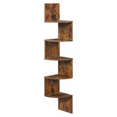 Vasagle Γωνιακή Βιβλιοθήκη 5 Επιπέδων Rustic Brown (LBC72BX) (VASLBC72BX)
