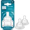 Philips Θηλές από Σιλικόνη Baby Bottle Flow 2 Nipple 2τμχ (SCY762/02) (PHISCY762.02)