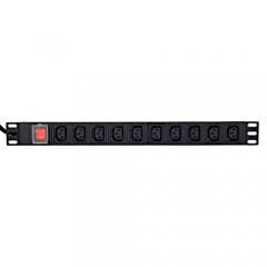 ENERGENIE POWER DISTRIBUTION UNIT (PDU), 10PCS C13 SOCKETS, 1U, 16A, C19 PLUG 2M CABLE