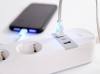GEMBIRD SMART POWER STRIP WITH USB CHARGER 4 SOCKETS WHITE