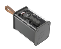 GEMBIRD TRANSPARENT QC3.0 QUICK CHARGING POWER BANK 18000MAH BLACK