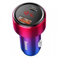 Baseus Φορτιστής Αυτοκινήτου Πολύχρωμος Magic Car Charger QC 4.0 PD με Θύρες: 1xUSB 1xType-C (CCMLC20C-09) (BASCCMLC20C-09)