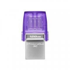 Kingston DataTraveler MicroDuo 3C 128GB USB 3.1 Stick Purple (DTDUO3CG3/128GB) (KINDTDUO3CG3-128GB)