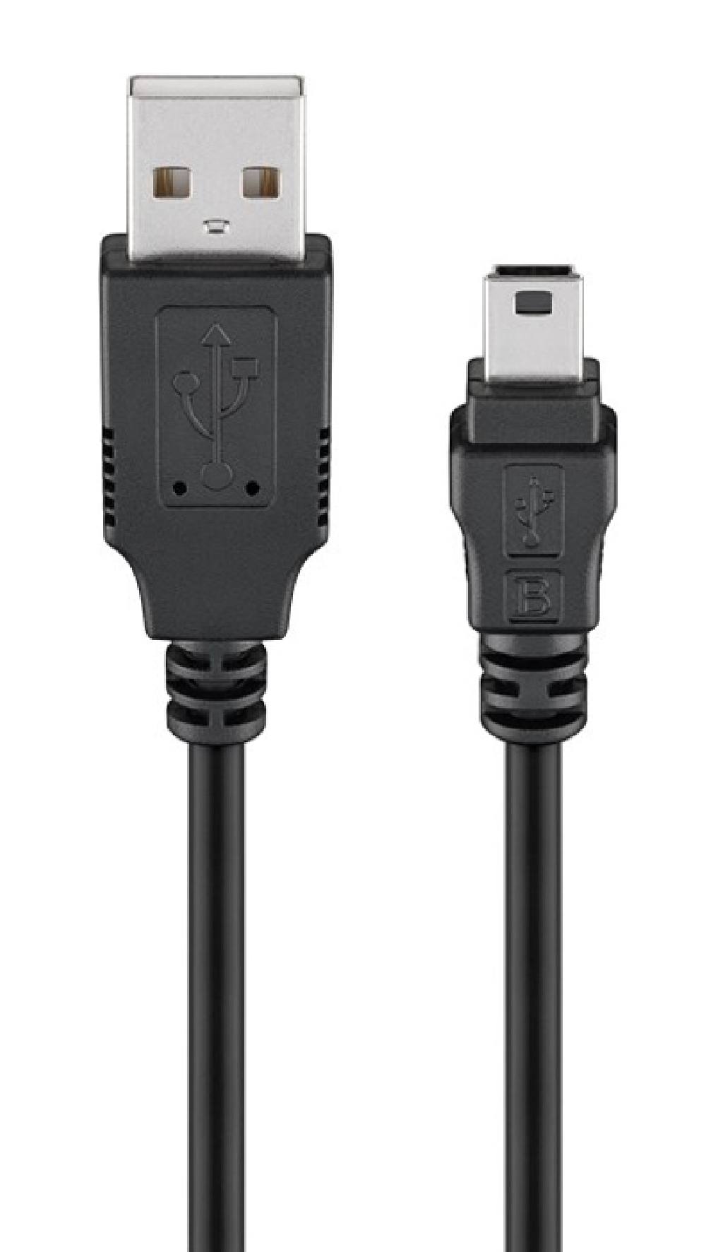 GOOBAY καλώδιο USB σε USB Mini 50767, 480Mbps, 1.8m, μαύρο