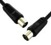 POWERTECH καλώδιο κεραίας CAB-V004, αρσενικό σε θηλυκό, 1.5m, μαύρο