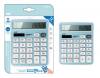 MP αριθμομηχανή PE028, ηλιακό & μπαταρίες, 12 ψηφία, γαλάζια