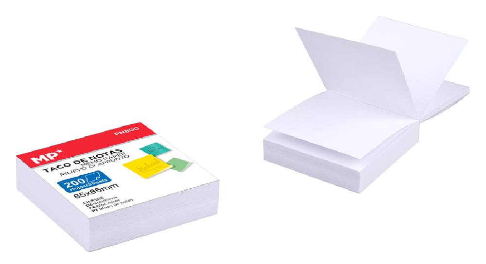 MP χαρτάκια σημειώσεων PN800, 85 x 85mm, 200τμχ, λευκά
