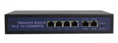 LONGSE PoE switch HT412, 4x LAN port & 2x WAN port, 10/100Mbps
