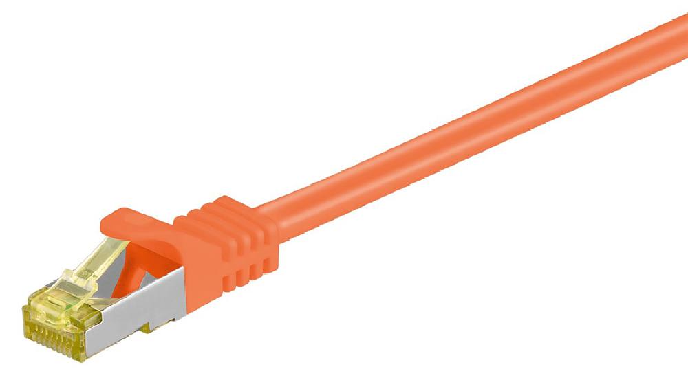 GOOBAY καλώδιο S/FTP CAT 7 91570, AWG 26/7, copper, 0.25m, πορτοκαλί