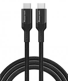POWERTECH καλώδιο USB-C PTR-0135, PD 60W, 10Gbps, copper, 1m, μαύρο