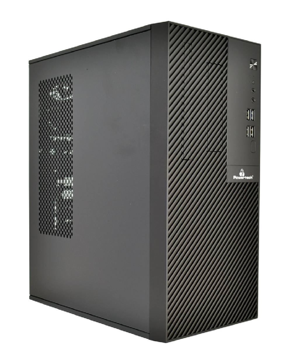 POWERTECH PC Case PT-1101 με 550W PSU, Micro-ATX, 265x168x353mm, μαύρο