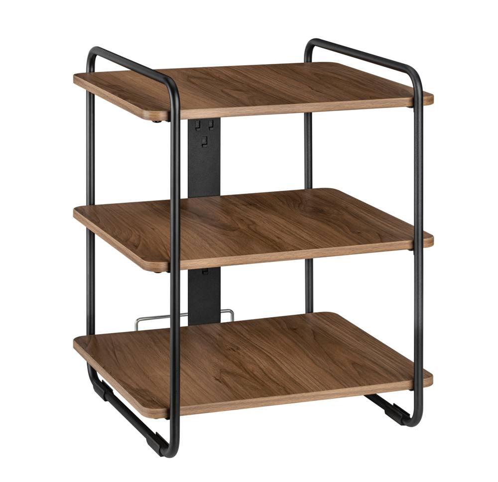 BRATECK ραφιέρα δαπέδου SFR-04, 45.4x40x49.6cm, έως 90kg, καφέ-μαύρο