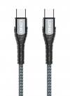 LDNIO καλώδιο USB-C σε USB-C LC101, 65W PD, 1m, γκρι