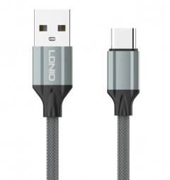 LDNIO καλώδιο USB-C σε USB LS442, 12W, 2m, γκρι