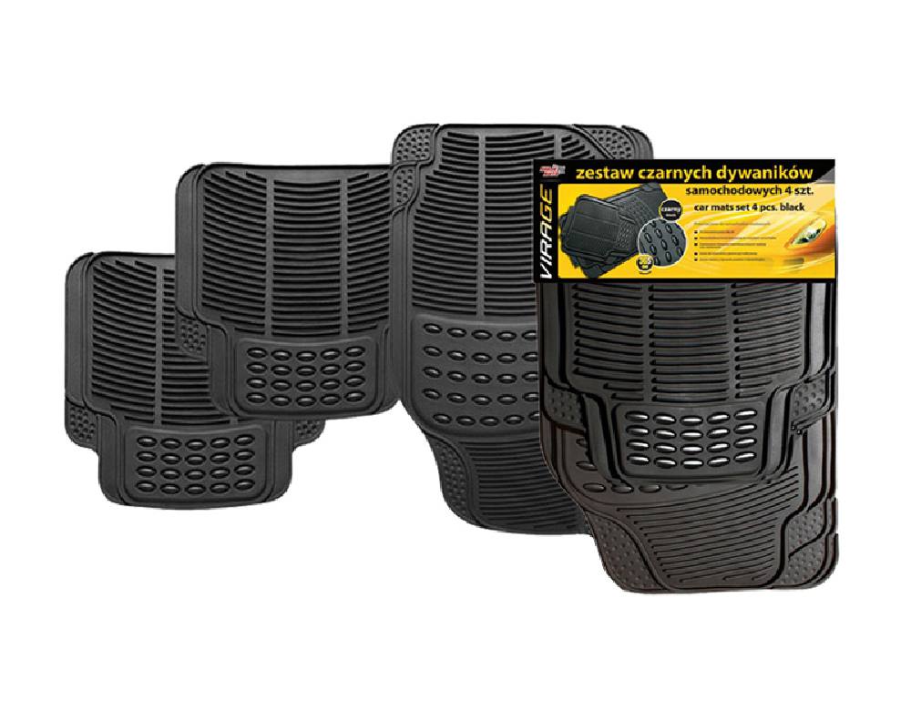 MOJE AUTO σετ πατάκια αυτοκινήτου 93-011, universal, μαύρο, 4τμχ