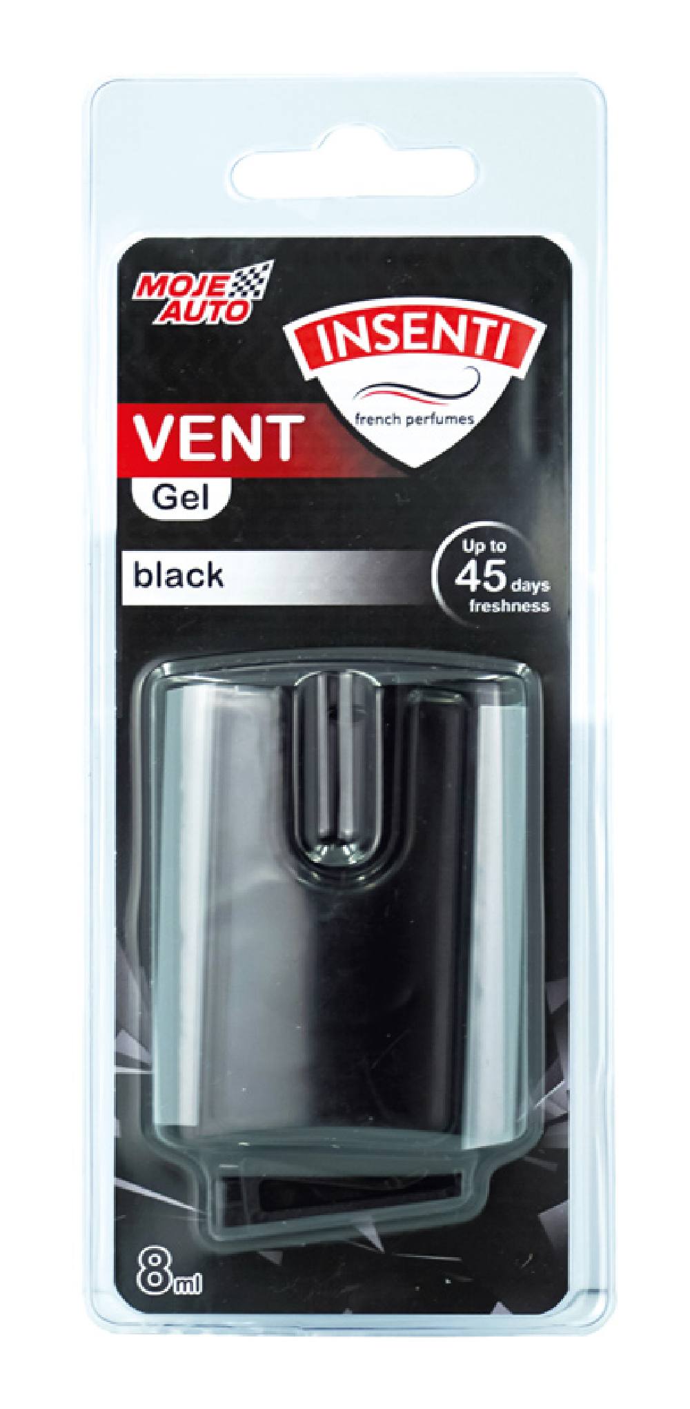 MOJE AUTO αρωματικό αεραγωγών αυτοκινήτου 15-550, black, gel, 8ml