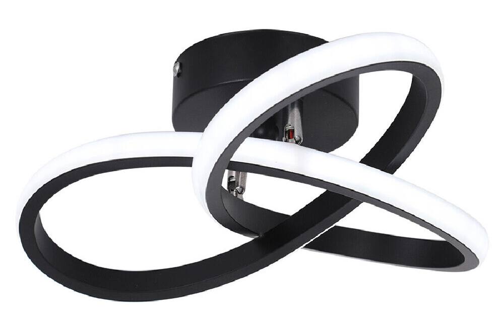 POWERTECH LED φωτιστικό οροφής HLL-0113, 18W, 4000K, 26x26x12cm, μαύρο