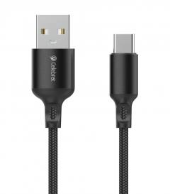 CELEBRAT καλώδιο USB-C σε USB CB-32, 15W, 1m, μαύρο